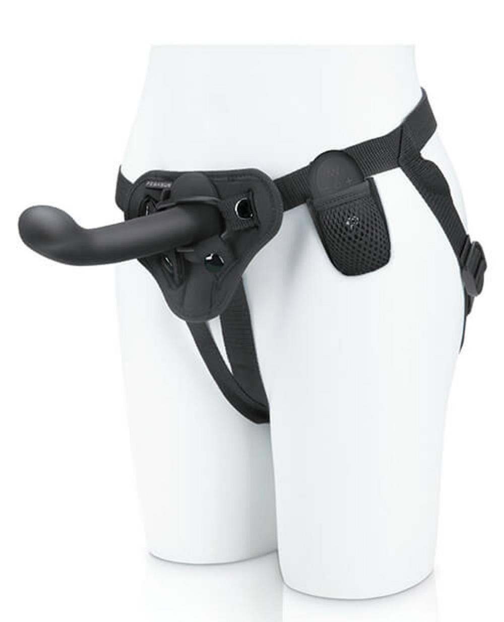 6″ P-Spot/G-Spot Peg Harness & Remote Set For Couples