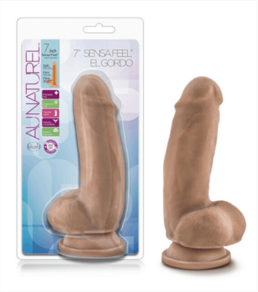 Au Naturel “El Gordo” Latin Cock Dark Skin Tone Dildos