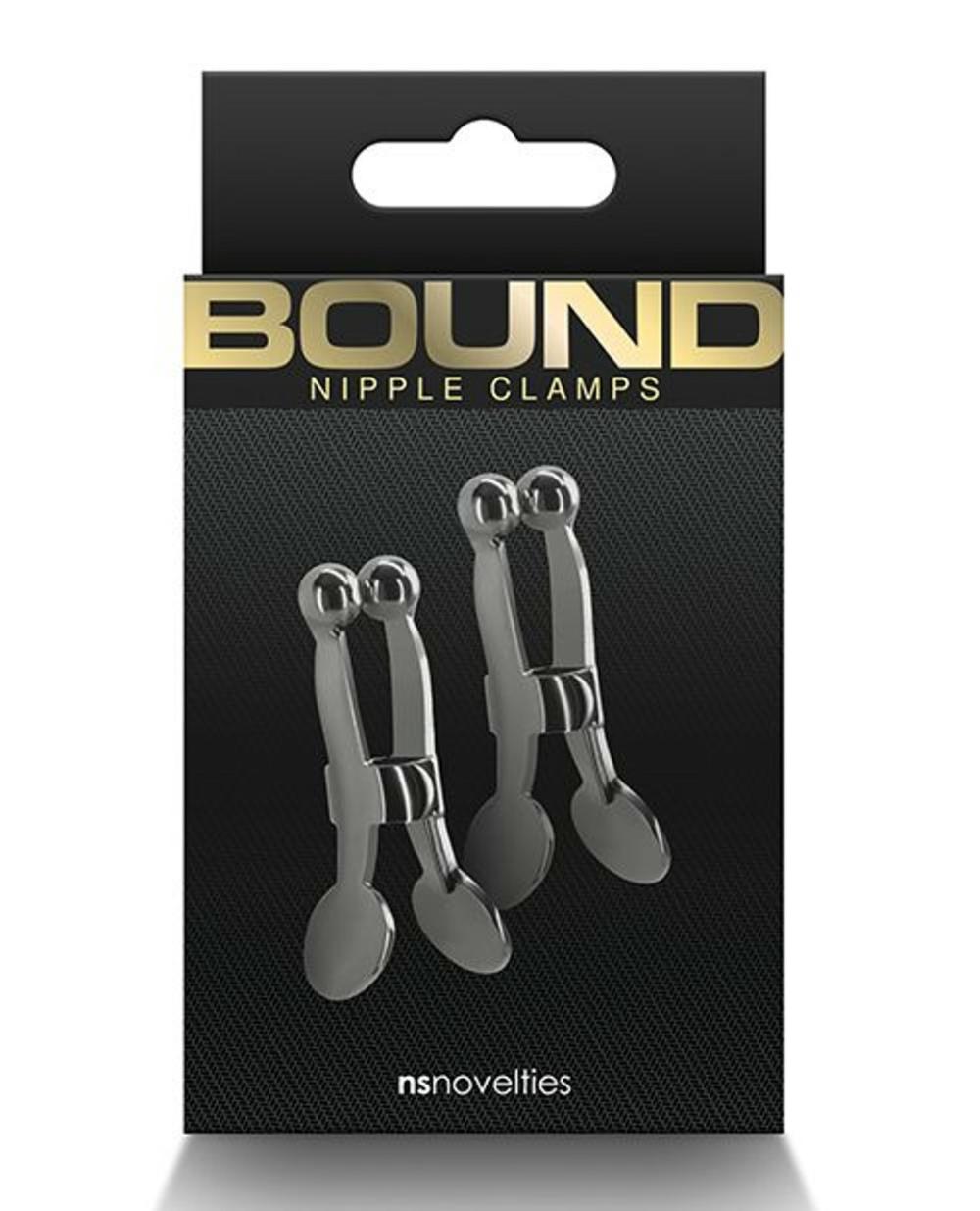 Bound C1 Gunmetal Clip Clamps Bondage