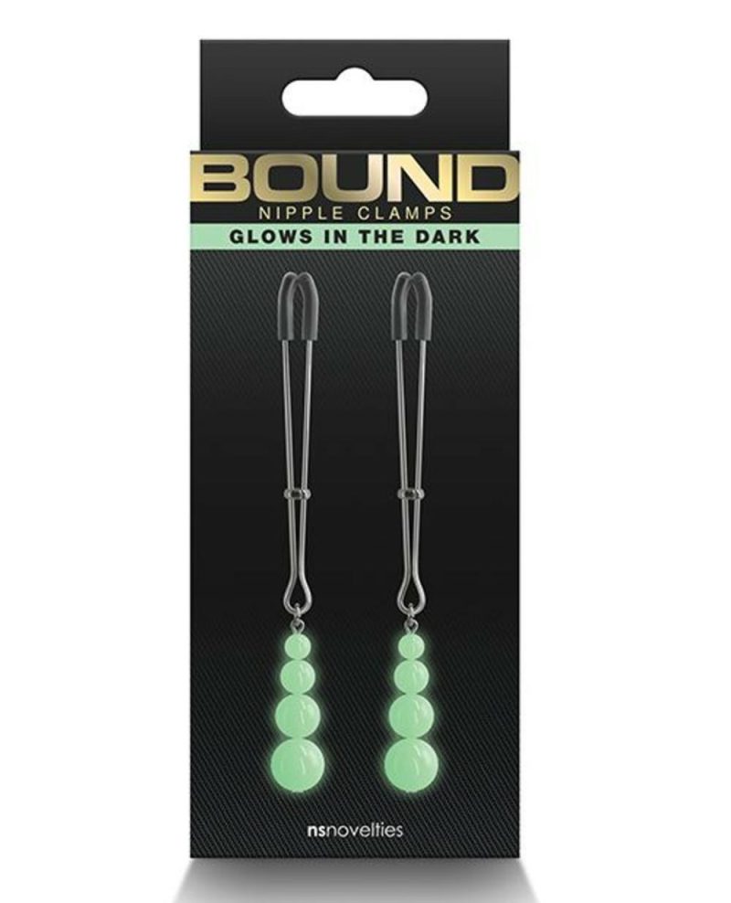 Bound G2 Glow Beaded Nipple Tweezers Bondage