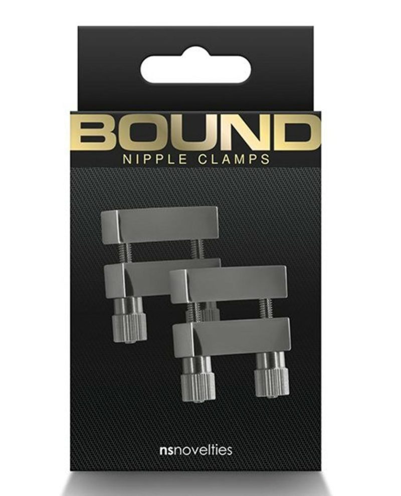 Bound V1 Gunmetal Nipple Vise Clamps Bondage