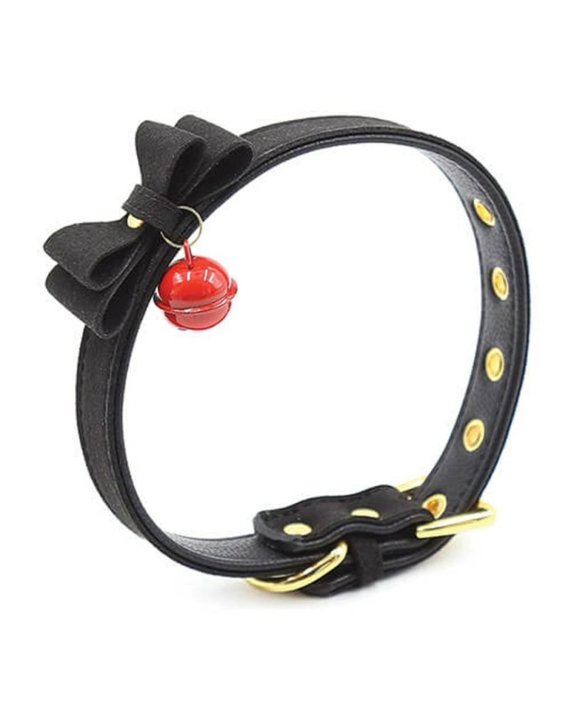 Cat Bell Bow Tie Collar Bondage