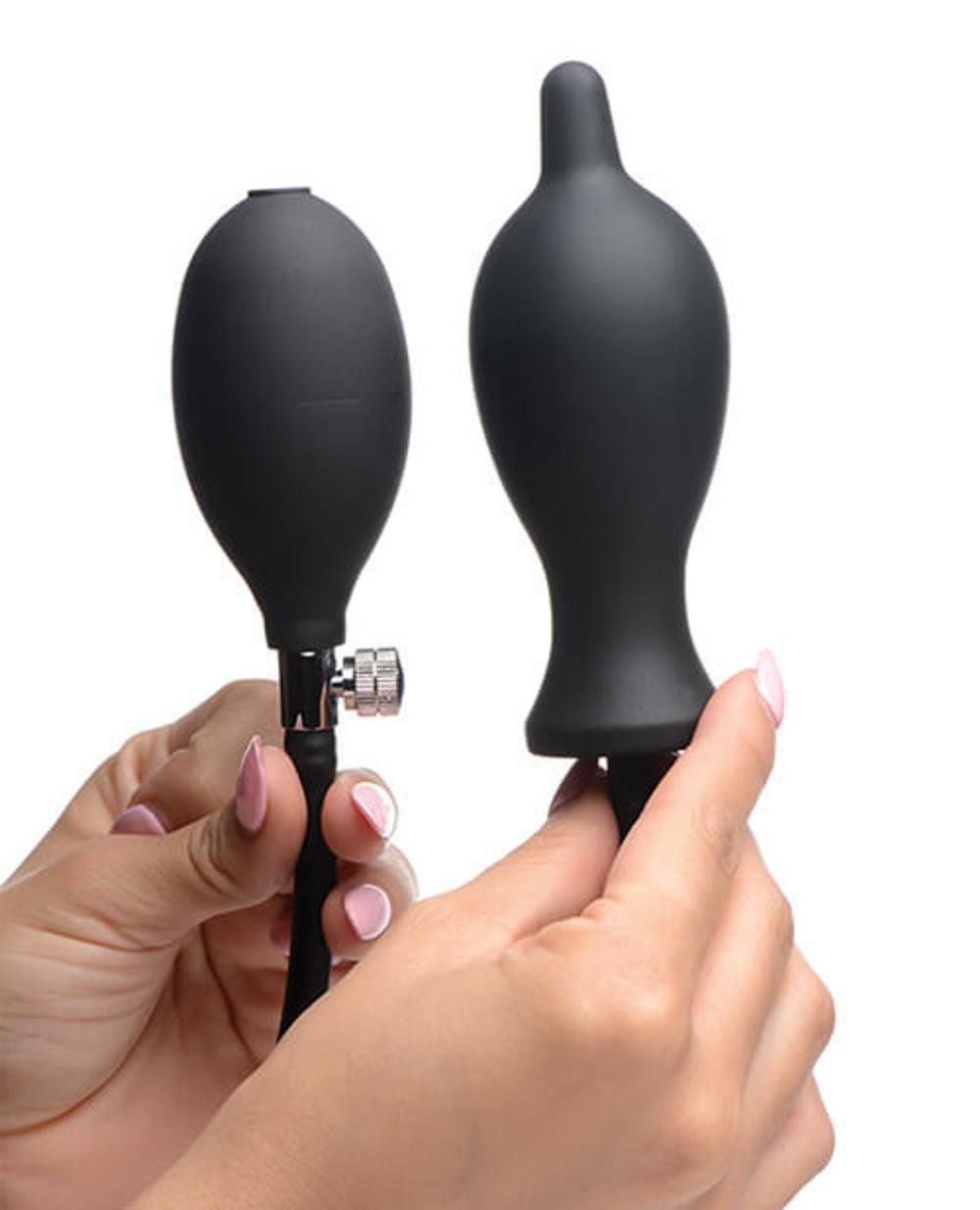 Dark Inflator Inflatable Silicone Anal Plug Anal Sex Toys