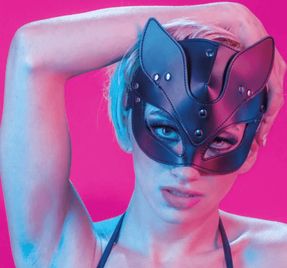 Euphoria Vegan Leather Cat Mask Bondage