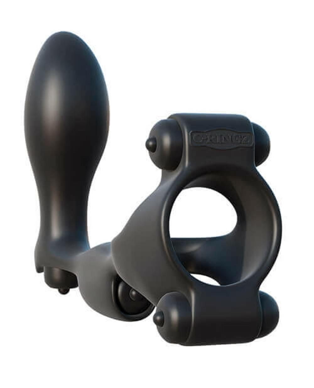 Fantasy C-Rings Ultimate Ass Gasm Vibrating Ring With Plug C&B Toys