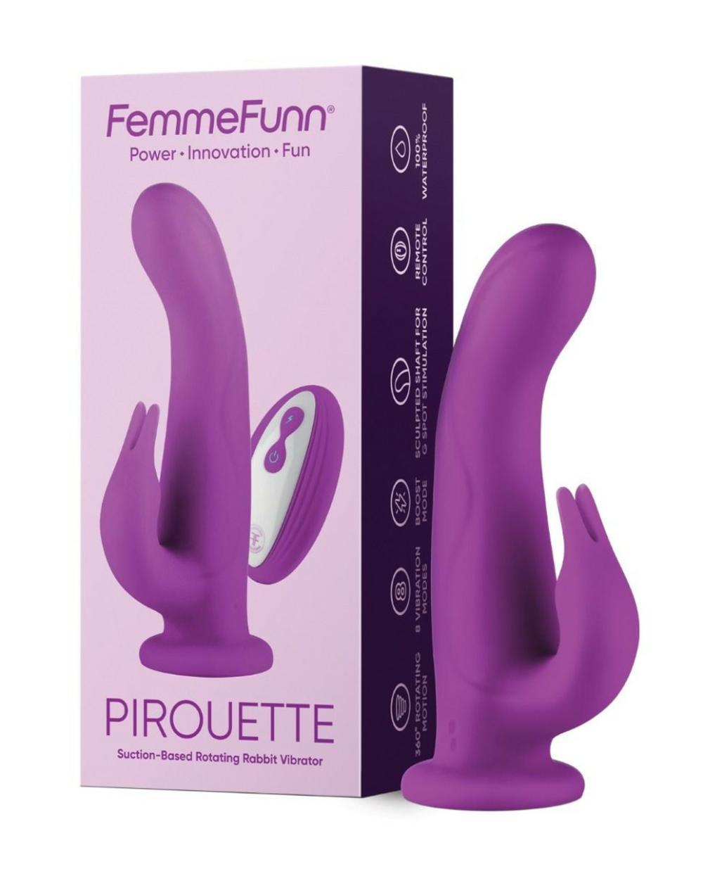 Femme Funn Piroutte Twirling Rabbit Rabbit Vibrators