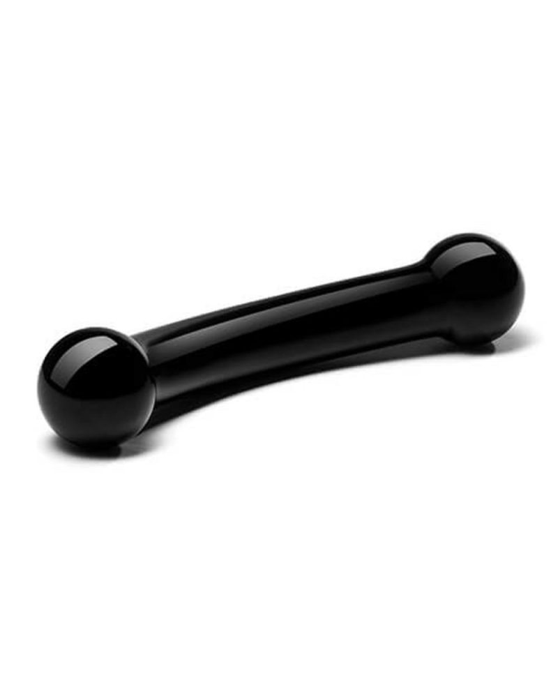 Gläs Toys Black Double Wand Doldo Sex Toys