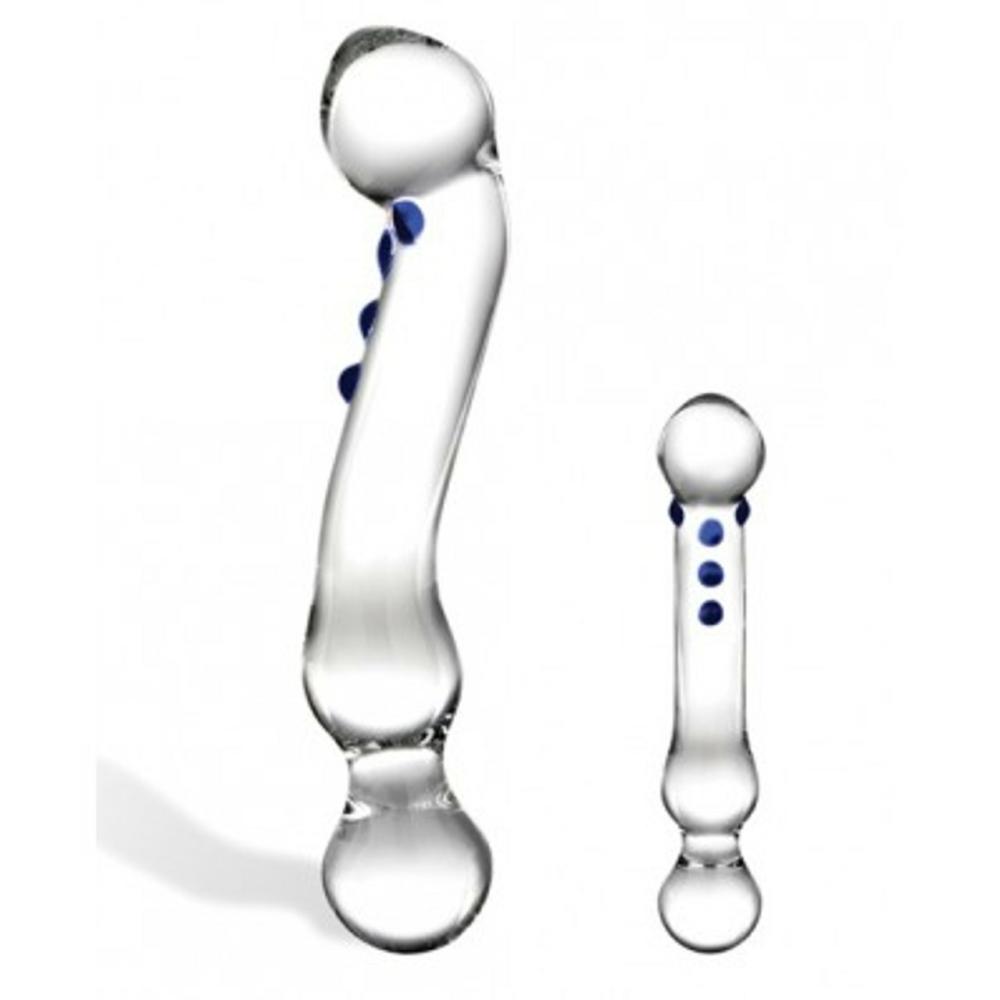 Gläs Toys Curved G-Spot Glass Dildo 6″ Doldo Sex Toys