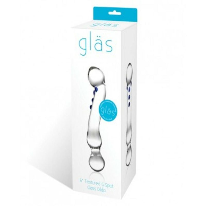 Gläs Toys Curved G-Spot Glass Dildo 6″ Doldo Sex Toys