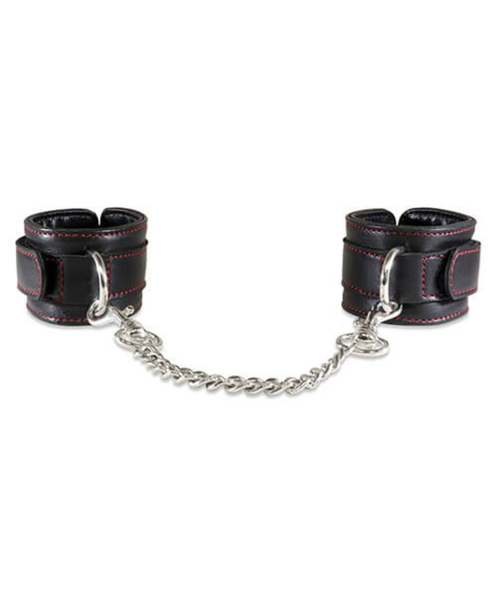 Lambskin Handcuffs With Chain Bondage