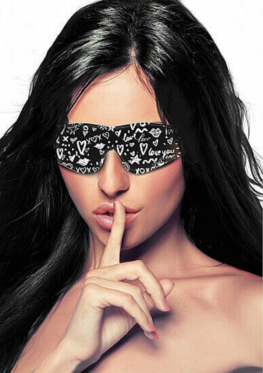 Love Street Art Fashion Printed Eye Mask Beginner's Bondage