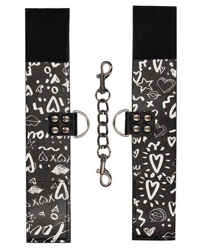 Love Street Art Fashion Printed Hand Cuffs Beginner's Bondage