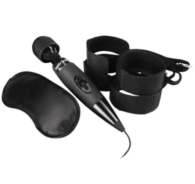 Midnight Massage Bedroom Play Kit – Black Bondage