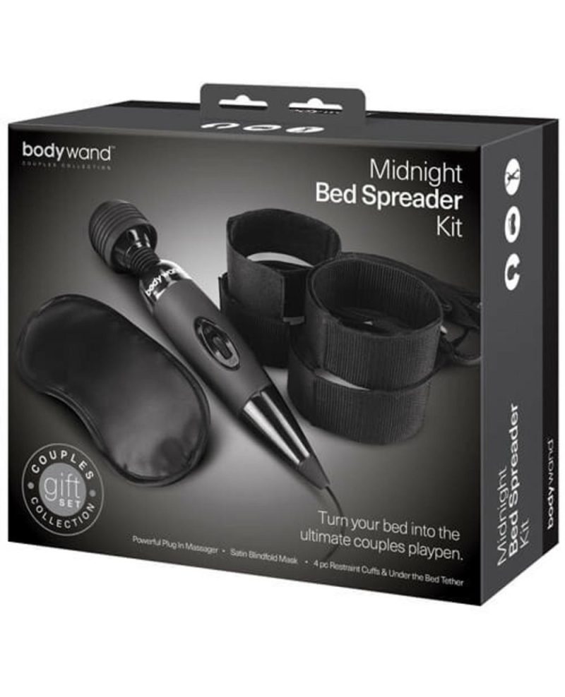 Midnight Massage Bedroom Play Kit – Black Bondage