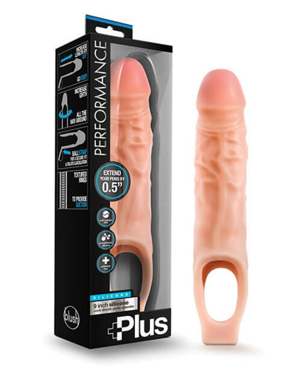 Performance Plus 9″ Silicone Penis Extender For Him