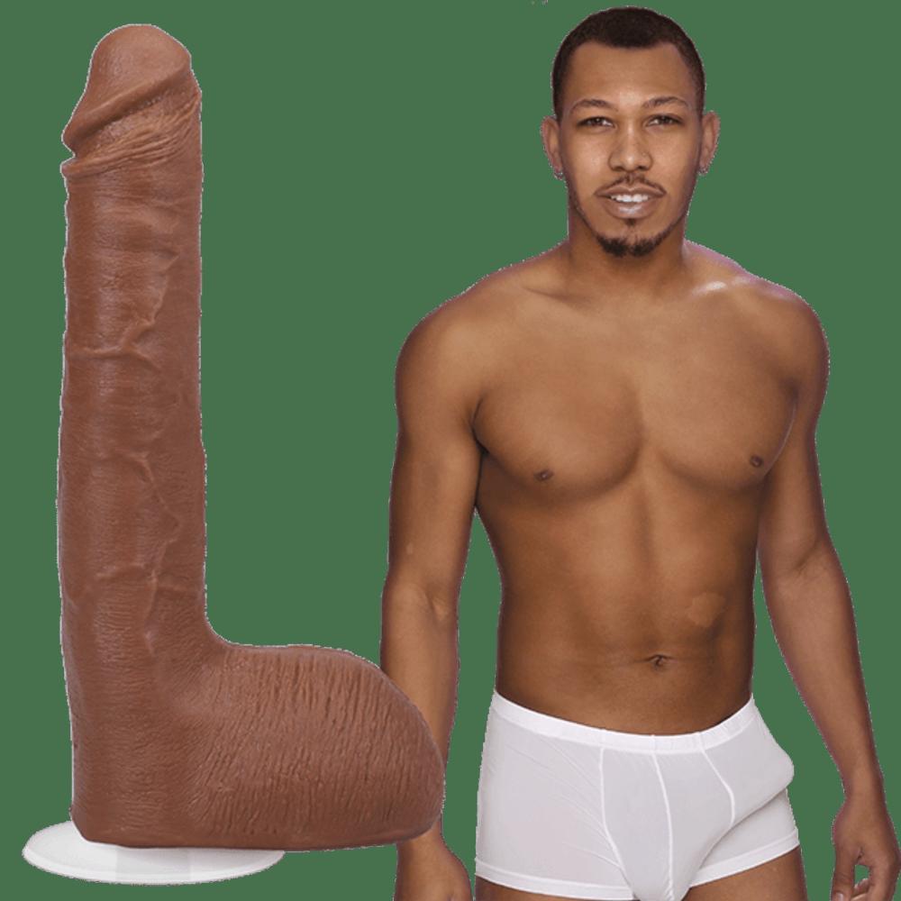 Ricky Johnson Ultraskyn 10″ Vac-U-Lock Cock Dark Skin Tone Dildos