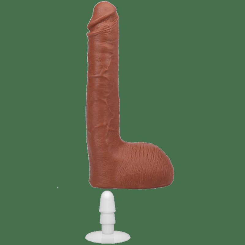 Ricky Johnson Ultraskyn 10″ Vac-U-Lock Cock Dark Skin Tone Dildos