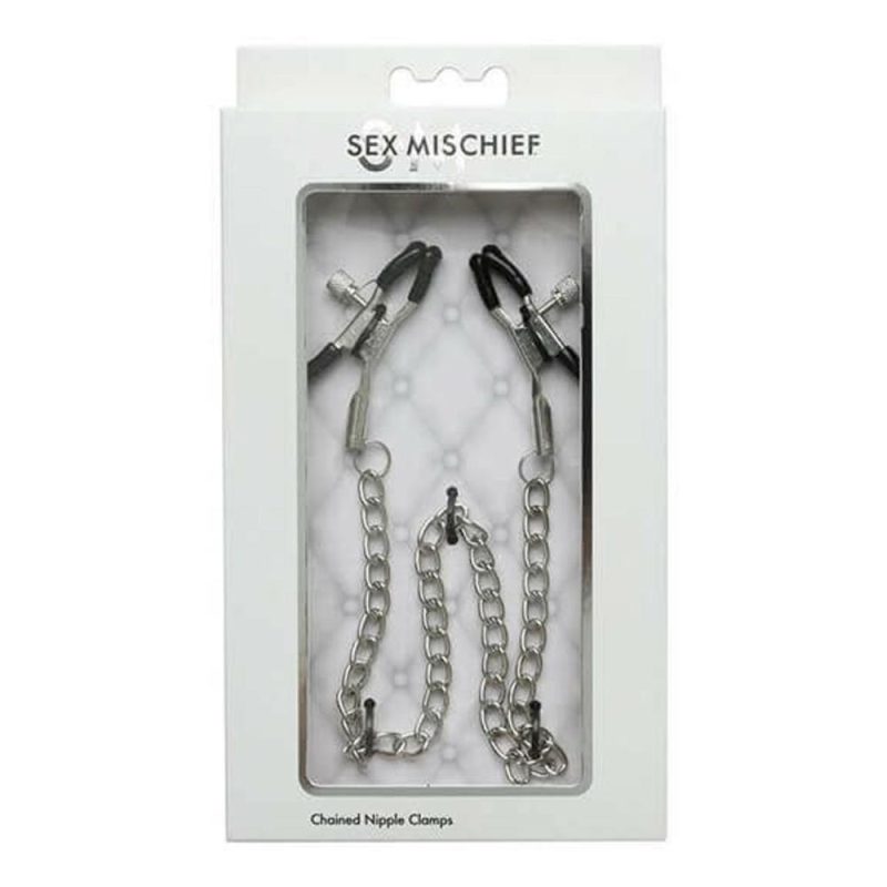 Sex & Mischief Chained Nipple Clamps Bondage