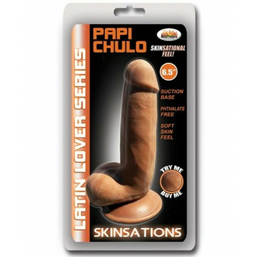 Skinsations Latin Lover Dildo – Papi Chulo 6.5″ Dark Skin Tone Dildos