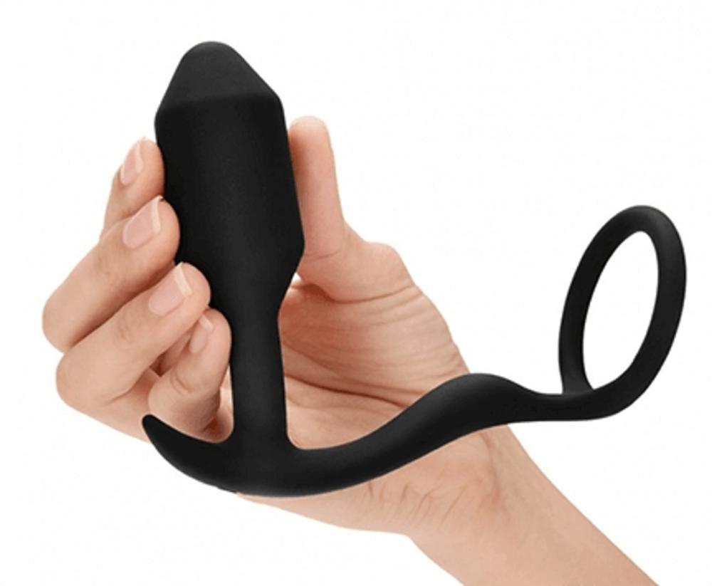 Snug & Tug Weighted Silicone & Penis Ring Anal Dildos