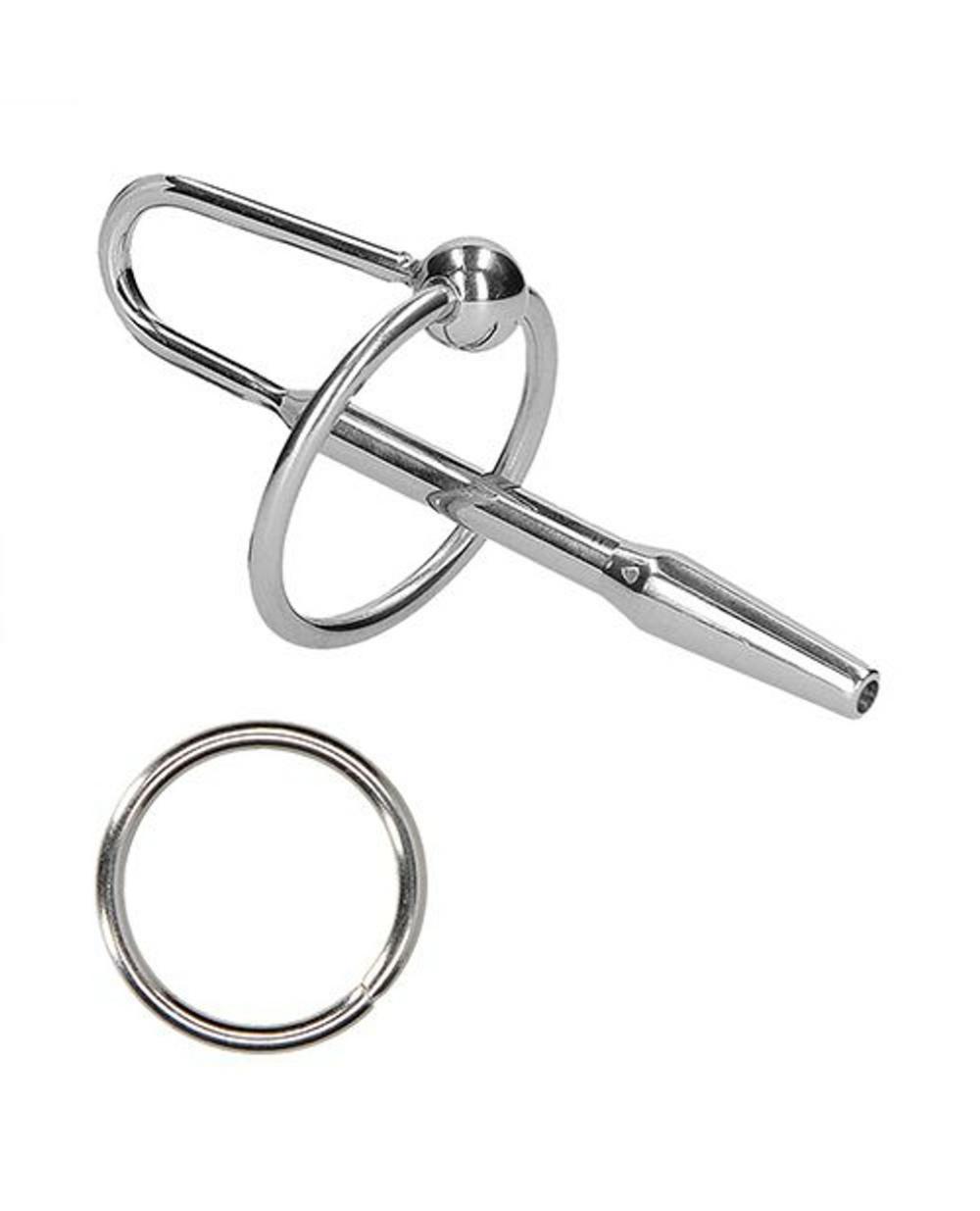 Stainless Steel Urethral Ring Plug Bondage