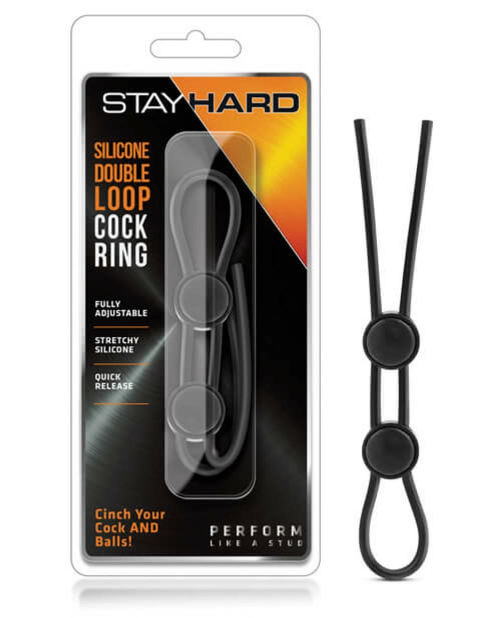 Stay Hard Double Loop Cock Ring Cock Rings