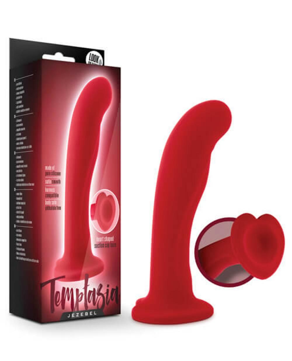 Temptasia Jezebel Crimson Curve Dildo Doldo Sex Toys