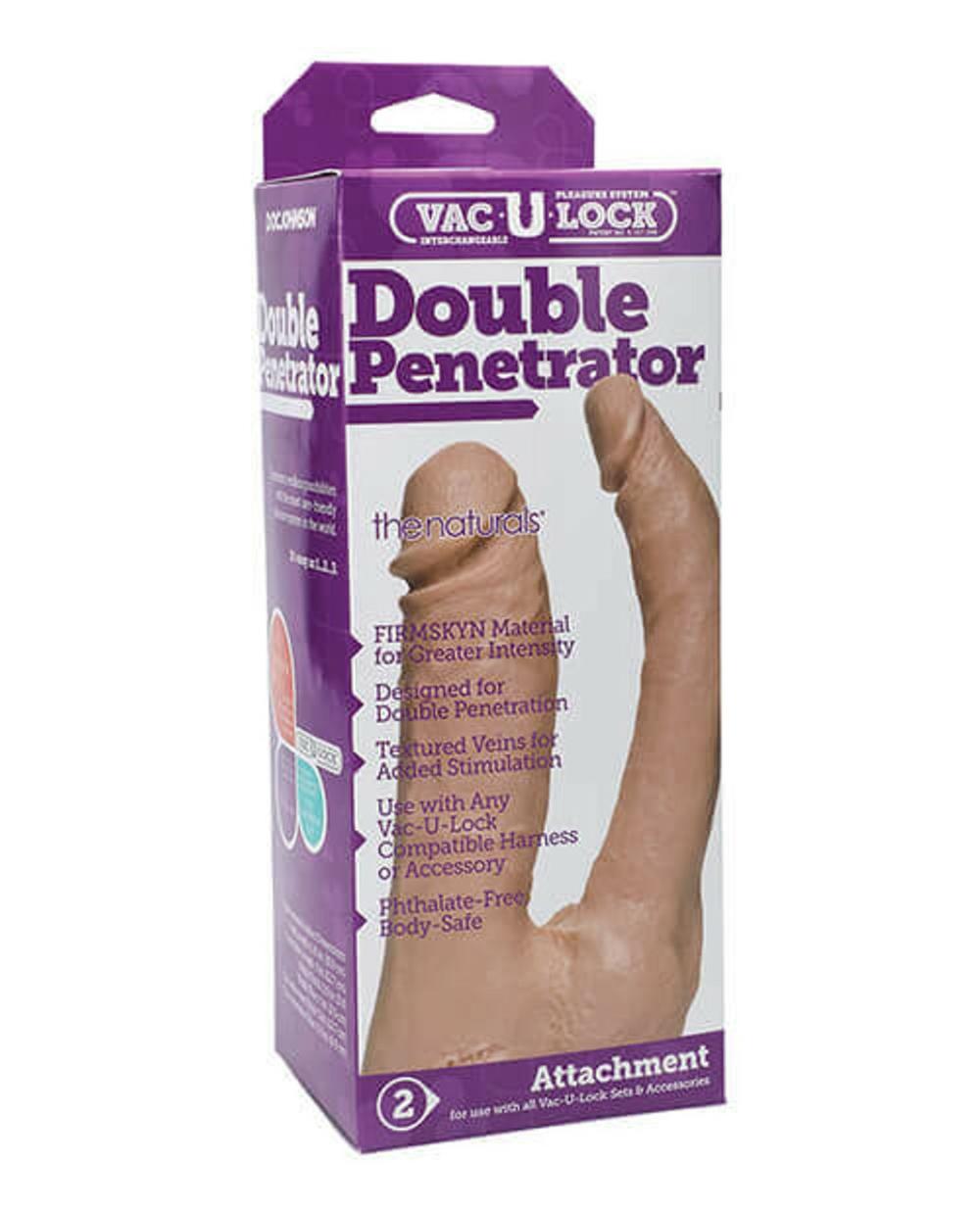 Vac-U-Lock Double Penetrator Dildo For Couples