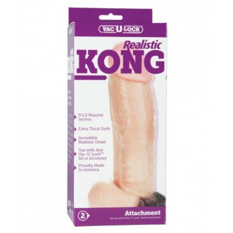 Vac-U-Lock Kong Realistic Dildo Doldo Sex Toys