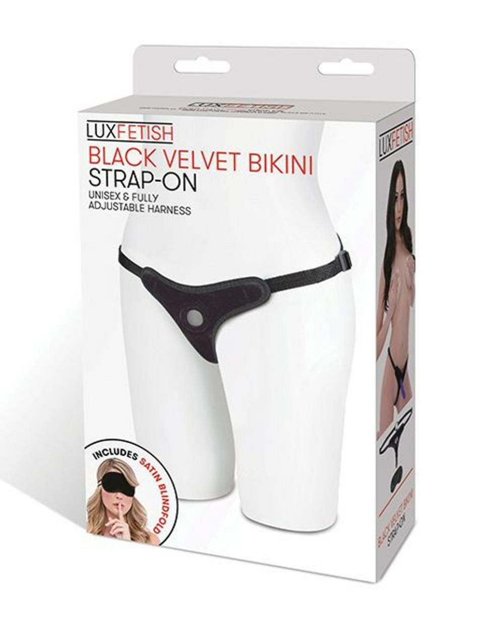 Velvet Bikini Strap-On Harness For Couples