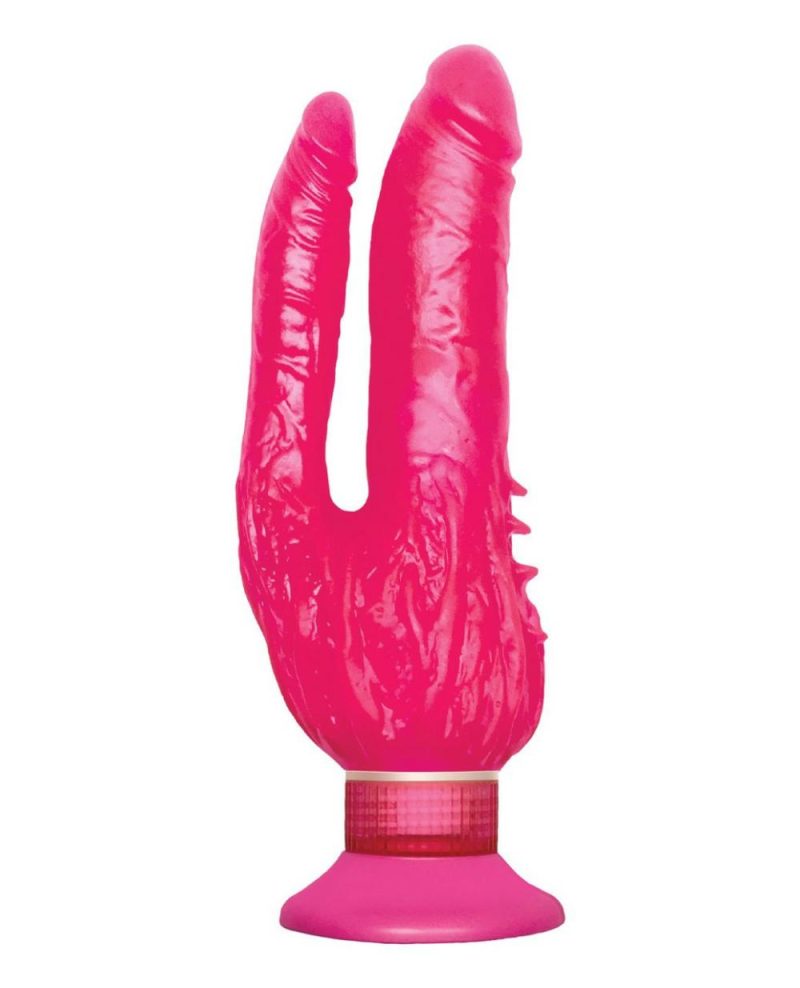 Wall Bangers Waterproof Double Vibrator – Pink Anal Vibrators