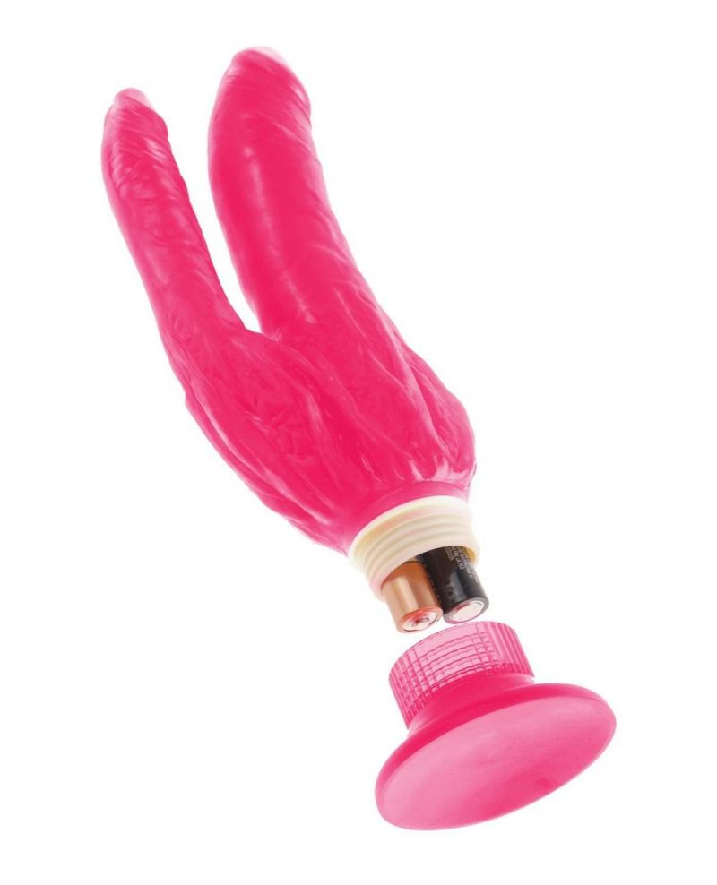 Wall Bangers Waterproof Double Vibrator – Pink Anal Vibrators