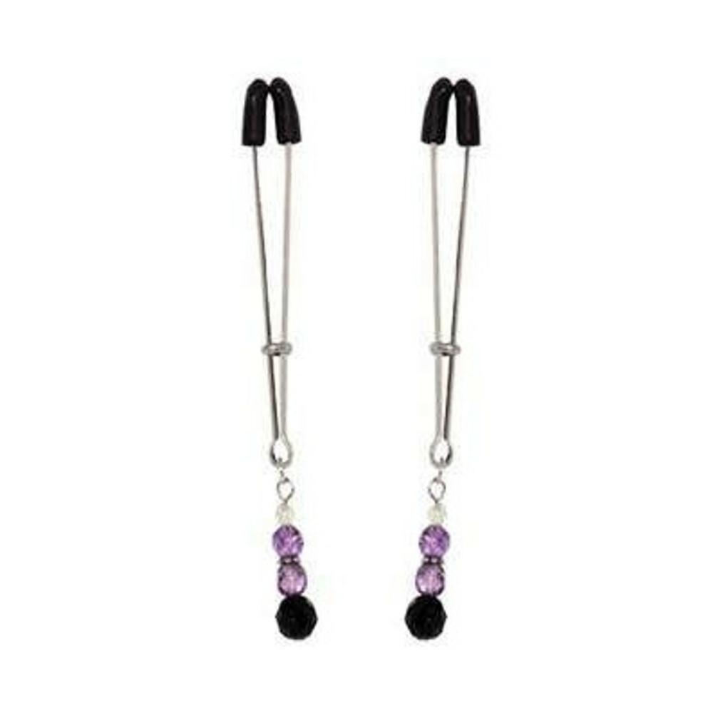 Spartacus Tweezer Style Beaded Nipple Clamps Bondage