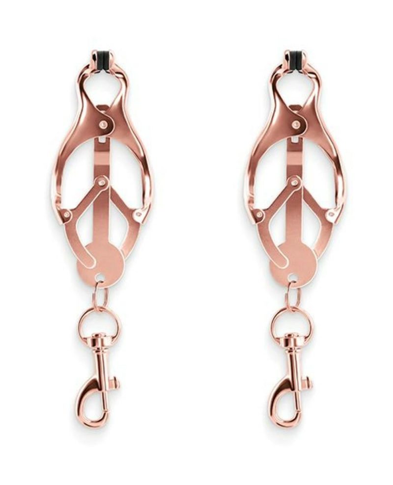 Bound C3 Rose Gold Clover Nipple Clamps Bondage