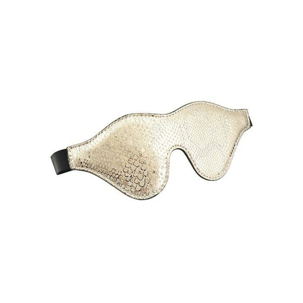 Spartacus White Gold Snakeskin Blindfold Bondage